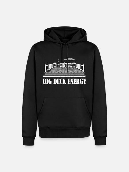 Big Deck Energy Graphic - Men’s Premium Organic Hoodie - black
