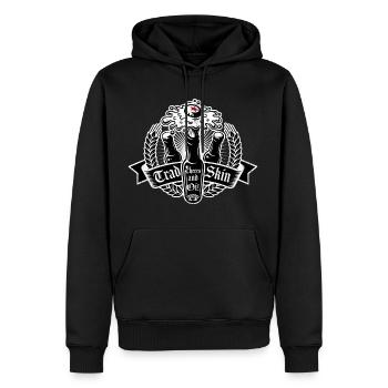 Oi Skinhead Trade Skin Shirt Cheers et Oi - Sweat à capuche Premium bio Homme - noir - Devant - Nico (187cm)