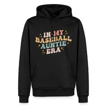 In My Baseball Auntie Era Funny Baseball Auntie - Sweat à capuche Premium bio Homme - noir - Devant - Nico (187cm)