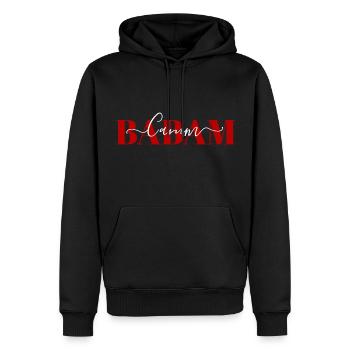 BABA CANIM BABAM BABALAR GÜNÜ HEDIYESI DOGUM GÜNÜ - Männer Premium Bio Hoodie - Schwarz - Vorne - Nico (187cm)