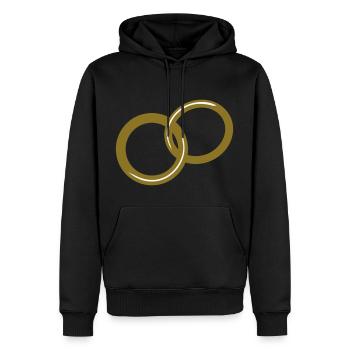 Rings / / marriage proposal / / Get engaged / / - Men’s Premium Organic Hoodie - black - Front - Nico (187cm)
