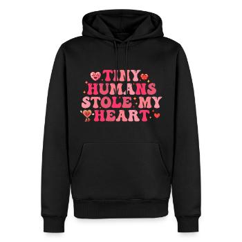 Tiny Humans Stole My Heart - NICU Nurse Women - Sweat à capuche Premium bio Homme - noir - Devant - Nico (187cm)