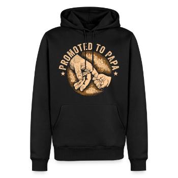 Lustig Papa Männer Papa Jungs Lustig Befördert Zum Papa - Männer Premium Bio Hoodie - Schwarz - Vorne - Nico (187cm)