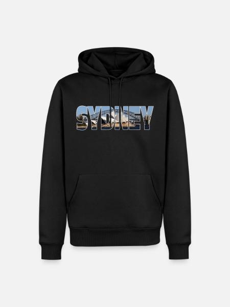 Sydney - Men’s Premium Organic Hoodie - black