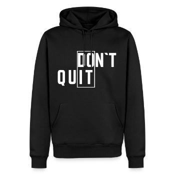 Do It Don't Quit - Men’s Premium Organic Hoodie - black - Front - Nico (187cm)