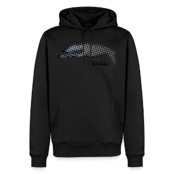 05SIGHTHND EMBL raster 4v black - Men’s Premium Organic Hoodie - black - Front - Nico (187cm)