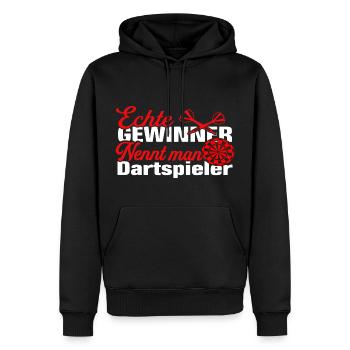 Dartspieler Darten Darts Dart Spruch - Männer Premium Bio Hoodie - Schwarz - Vorne - Nico (187cm)