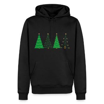 Tannenbaum Tanne Weihnachten Feier Geschenk Freund - Männer Premium Bio Hoodie - Schwarz - Vorne - Nico (187cm)
