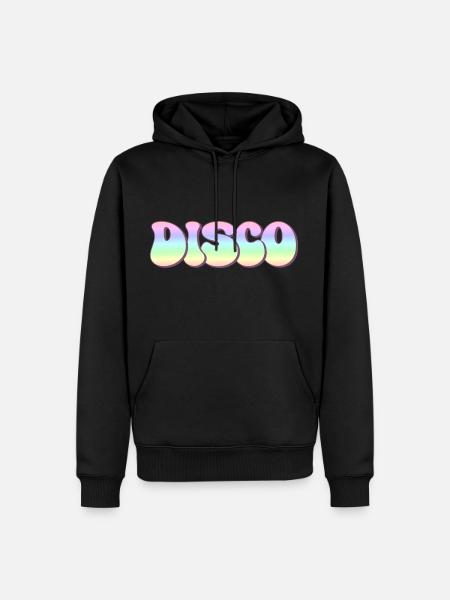 Disco - Männer Premium Bio Hoodie - Schwarz