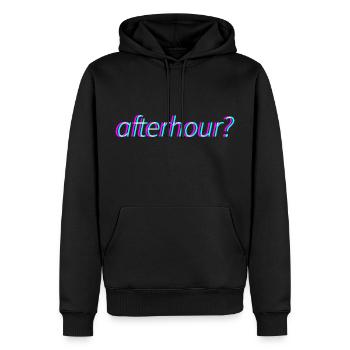 Afterhour Techno Rave Festival Electro Music Raver - Sweat à capuche Premium bio Homme - noir - Devant - Nico (187cm)