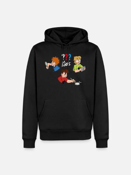 Die Drei ??? Kids Detektive - Männer Premium Bio Hoodie - Schwarz