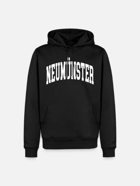 Neumünster - Männer Premium Bio Hoodie - Schwarz