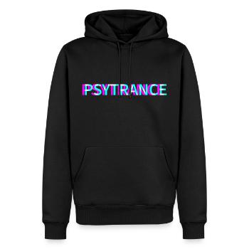 Psytrance Techno Rave Festival Electro Raver - Männer Premium Bio Hoodie - Schwarz - Vorne - Nico (187cm)