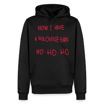 Now I have a machine gun. - Men’s Premium Organic Hoodie - black - Front - Nico (187cm)