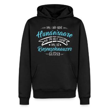 Hund Riesenschnauzer - Männer Premium Bio Hoodie - Schwarz - Vorne - Nico (187cm)