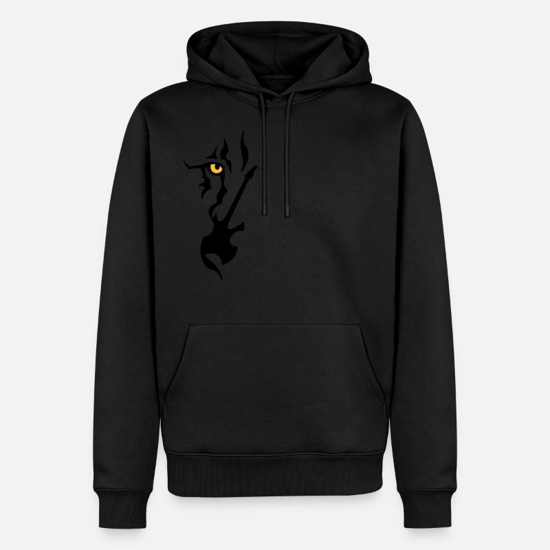 Rock and Roar Guitar Solo - Sweat à capuche Premium bio Homme - noir