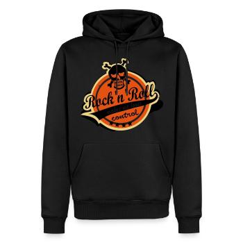 Rock'n'Roll makes me loose control - Männer Premium Bio Hoodie - Schwarz - Vorne - Nico (187cm)