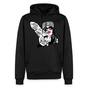 Sweet as Candy - Männer Premium Bio Hoodie - Schwarz - Vorne - Nico (187cm)