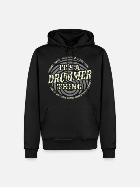 Drummer - Drummer Thing - Men’s Premium Organic Hoodie - black