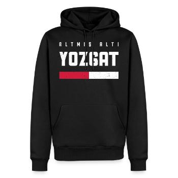Yozgat 66 Türkei Turkiye Geschenk Urlaub TR Türk - Männer Premium Bio Hoodie - Schwarz - Vorne - Nico (187cm)