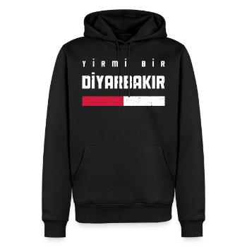 Diyarbakir 21 Turquie Turkiye Gift Holiday Kurd - Sweat à capuche Premium bio Homme - noir - Devant - Nico (187cm)
