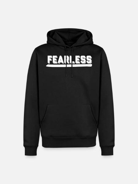 Fearless - Men’s Premium Organic Hoodie - black