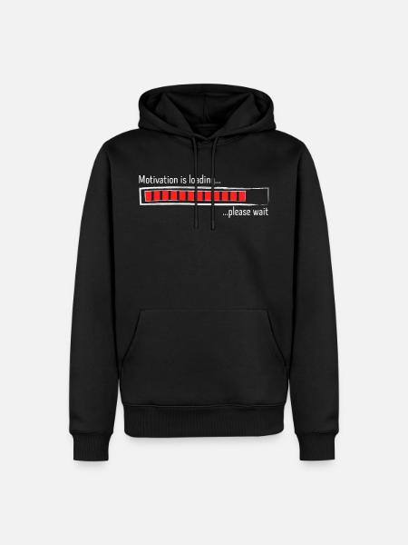 Chargeur motivation is loading Proverbes - Sweat à capuche Premium bio Homme - noir