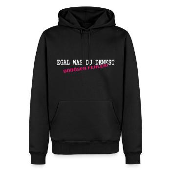 kleiner teufel devil klein lieb süß Sprüche - Männer Premium Bio Hoodie - Schwarz - Vorne - Nico (187cm)