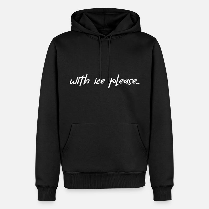 eisbader winterbad eisbaden - Männer Premium Bio Hoodie - Schwarz