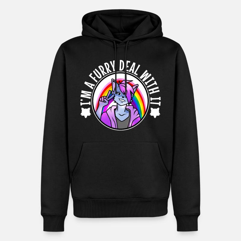 Je suis un plâtre avec ça - Sweat à capuche Premium bio Homme - noir