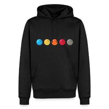 bowling bowlingkugel strike bowlingbahn xxx - Männer Premium Bio Hoodie - Schwarz - Vorne - Nico (187cm)