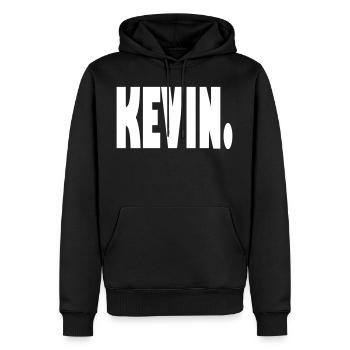 kevin-Name, Vorname, Geburtsname - Männer Premium Bio Hoodie - Schwarz - Vorne - Nico (187cm)