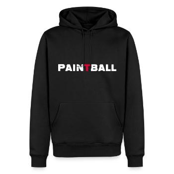 paintball-pain gotcha paintballspieler - Männer Premium Bio Hoodie - Schwarz - Vorne - Nico (187cm)