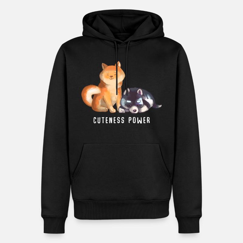 Cuteness Power - Sweat à capuche Premium bio Homme - noir
