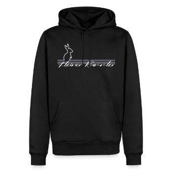 hase kleiner rammler männer fun sprüche single - Männer Premium Bio Hoodie - Schwarz - Vorne - Nico (187cm)