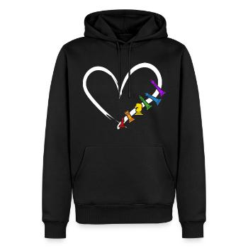Chess Checkmate Chess player - Men’s Premium Organic Hoodie - black - Front - Nico (187cm)