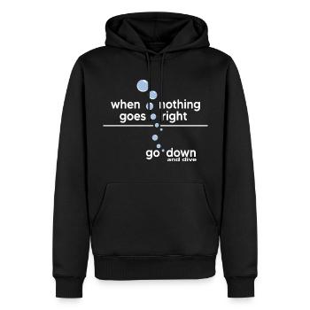 apnoetauchen oxygen apnoe taucher schnorcheln - Männer Premium Bio Hoodie - Schwarz - Vorne - Nico (187cm)