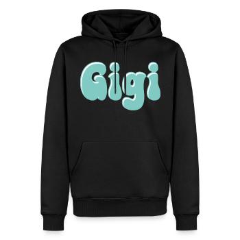 Name Mädchen Gigi Retro Name Gigi Paar - Männer Premium Bio Hoodie - Schwarz - Vorne - Nico (187cm)