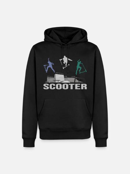 stuntscooter rollerscooter scooter e-scooter - Men’s Premium Organic Hoodie - black