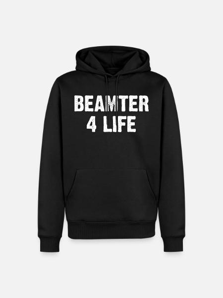 Beamter 4 Life - Männer Premium Bio Hoodie - Schwarz