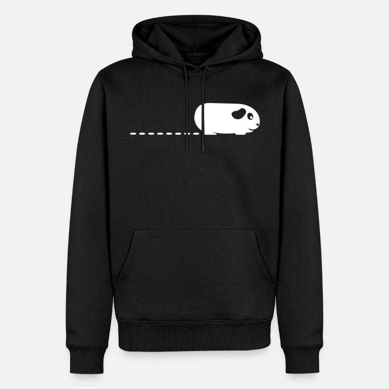 Caca Guinée Pig - Sweat à capuche Premium bio Homme - noir