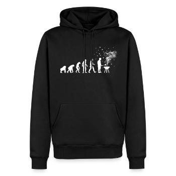 Hiver Grillades BBQ Evolution Griller Grillades Hiver - Sweat à capuche Premium bio Homme - noir - Devant - Nico (187cm)