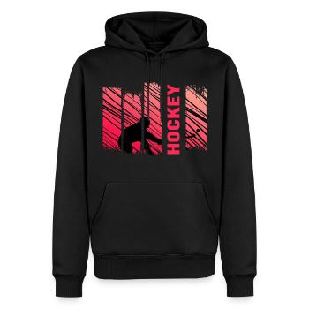 Feldhockey Hockeylegende Hockey Hockeysport - Männer Premium Bio Hoodie - Schwarz - Vorne - Nico (187cm)