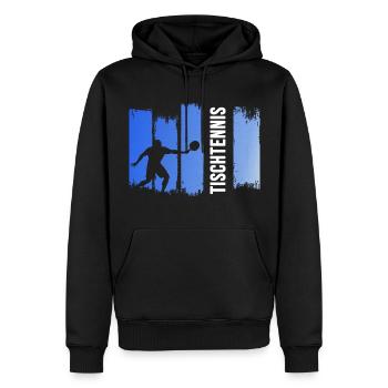 Table tennis Table tennis club Ping-pong - Sweat à capuche Premium bio Homme - noir - Devant - Nico (187cm)