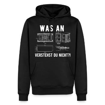 Schreiner Tischler Schreinermeister Spruch - Männer Premium Bio Hoodie - Schwarz - Vorne - Nico (187cm)