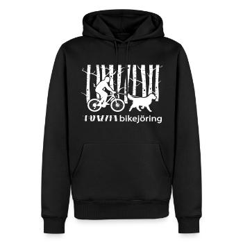 bikejöring zughundesport fahrradfahren mit hund - Männer Premium Bio Hoodie - Schwarz - Vorne - Nico (187cm)