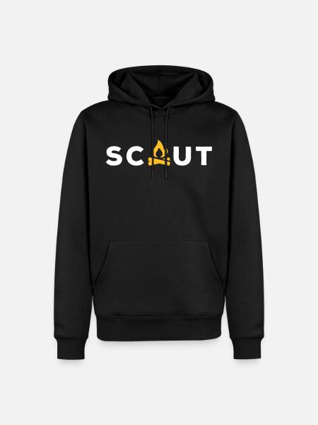 Scout - Männer Premium Bio Hoodie - Schwarz