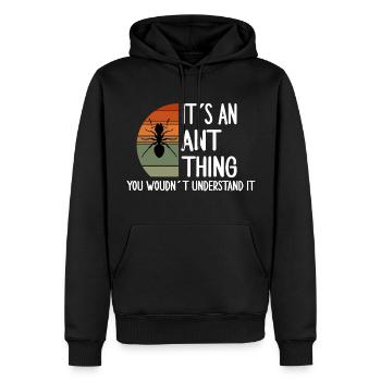 ameise ant thing ants ameisen ameisenfan fireant - Männer Premium Bio Hoodie - Schwarz - Vorne - Nico (187cm)