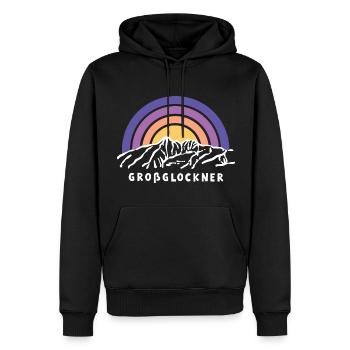 Großglockner Hohe Tauern Österreich Tirol Souvenir - Männer Premium Bio Hoodie - Schwarz - Vorne - Nico (187cm)