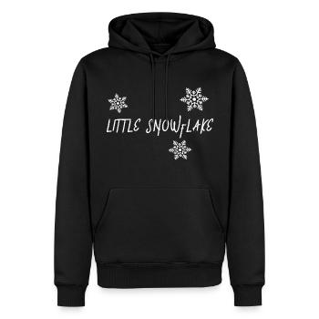 Natation hivernale Nageurs d’hiver Baignade de flocons de neige Bain de glace - Sweat à capuche Premium bio Homme - noir - Devant - Nico (187cm)